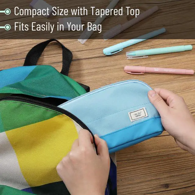 Alt view image 5 of 7 - Wide-Opening Pencil Case, Triangle Design