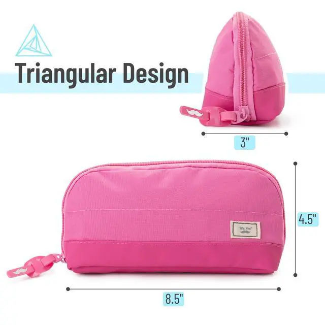 Alt view image 2 of 7 - Wide-Opening Pencil Case, Triangle Design