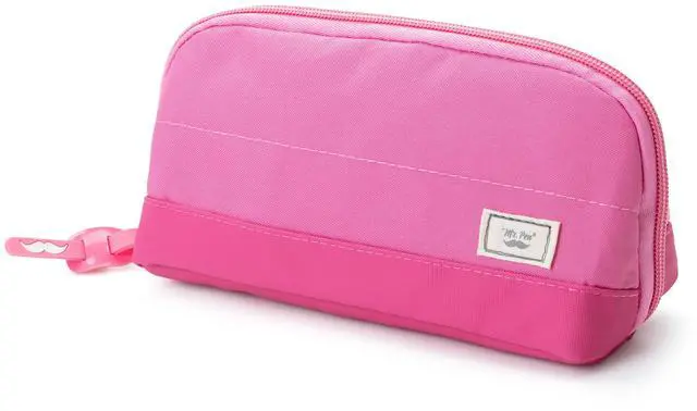 Main image of Wide-Opening Pencil Case, Triangle Design