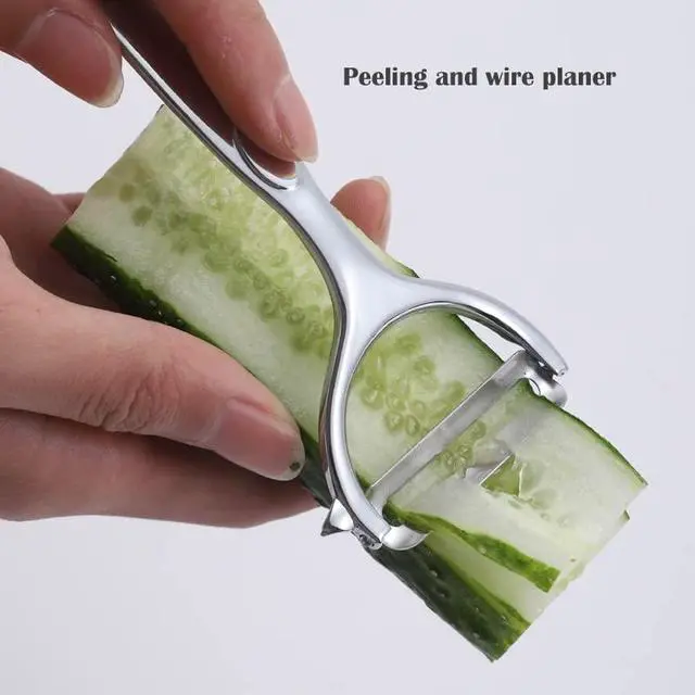 Alt view image 5 of 7 - Premium Peeler Set - Vegetable,Apple Peelers for Kitchen, Fruit, Carrot, Veggie,Potatoes Peeler,Y-Shaped Stainless Steel Peelers,with Ergonomic Non-Slip Handle & Sharp Blade,Good Sturdy (2PCS)