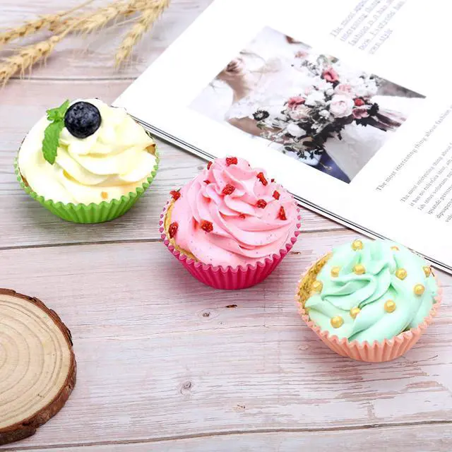Alt view image 4 of 7 - 600 Rainbow Pastel Cupcake Liners for Muffin Pans, Baking Cups for Parties