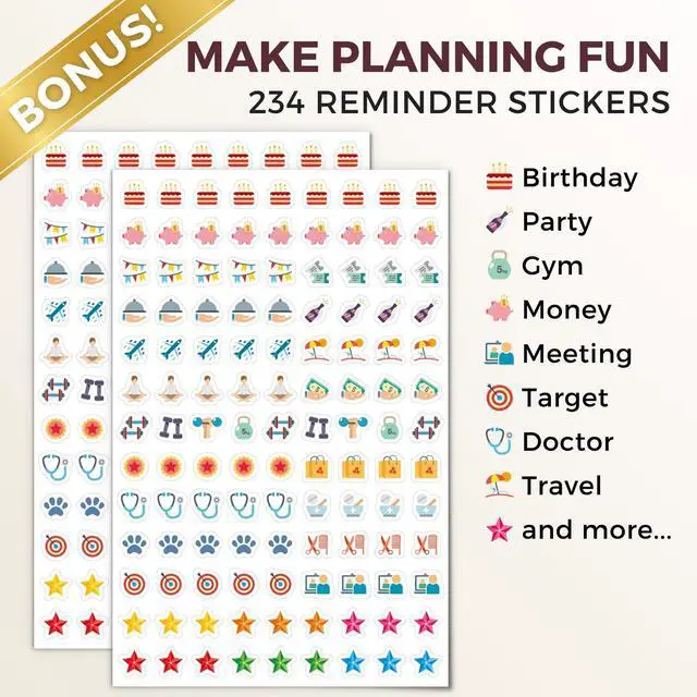 Alt view image 7 of 7 - 2026-2027 Small Desk Calendar 8x6, Standing Flip Planner