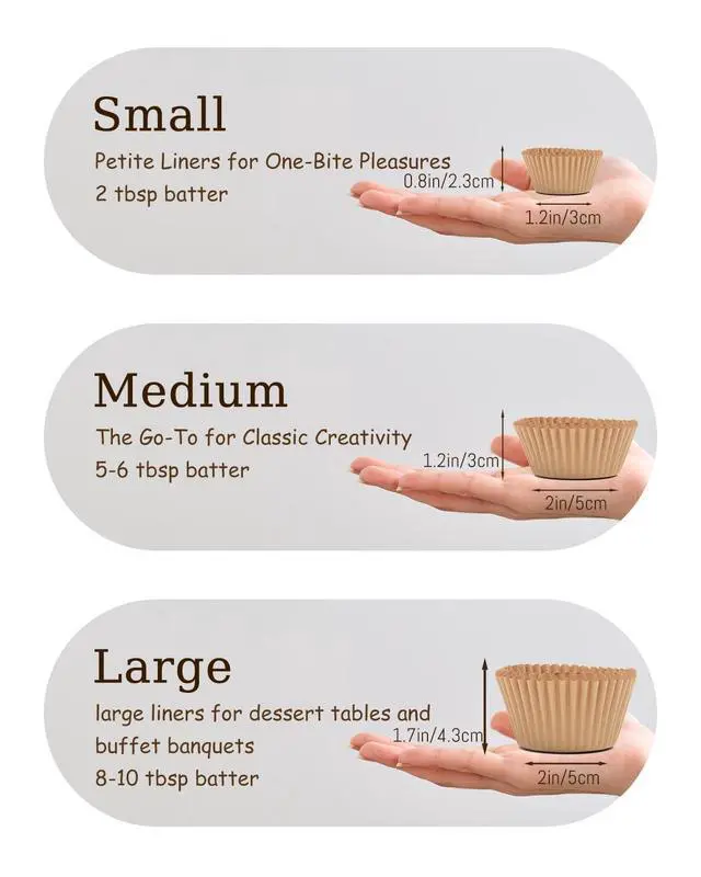 Alt view image 6 of 7 - 300 Counts Cupcake Liners - Food Grade 6 Solid Blue Colors Cupcake Papers Muffin Baking Cups (Standard Size)