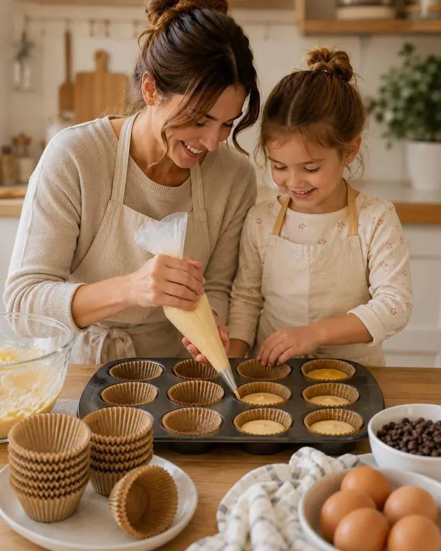 Alt view image 6 of 7 - 700 Count Brown Cupcake Liners - Natural Parchment Baking Cups, 2 Inch