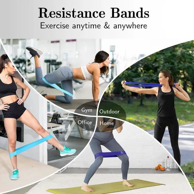 Alt view image 2 of 7 - Bands for Working Out, 5 Levels Elastic Exercise Bands