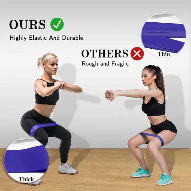 Alt view image 4 of 7 - Bands for Working Out, 5 Levels Elastic Exercise Bands