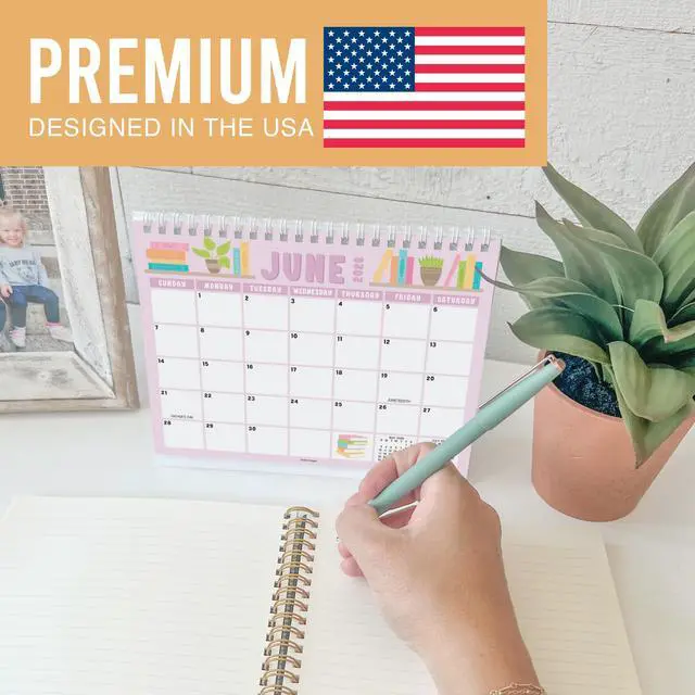 Alt view image 3 of 7 - 2026-2027 Standing Flip - 18-Month 2026 Desk Calendar Small for Home, Office & School, Standing Desks Calendars 2026-2027, Mini Desks Calendars, Back to School Teacher Gifts