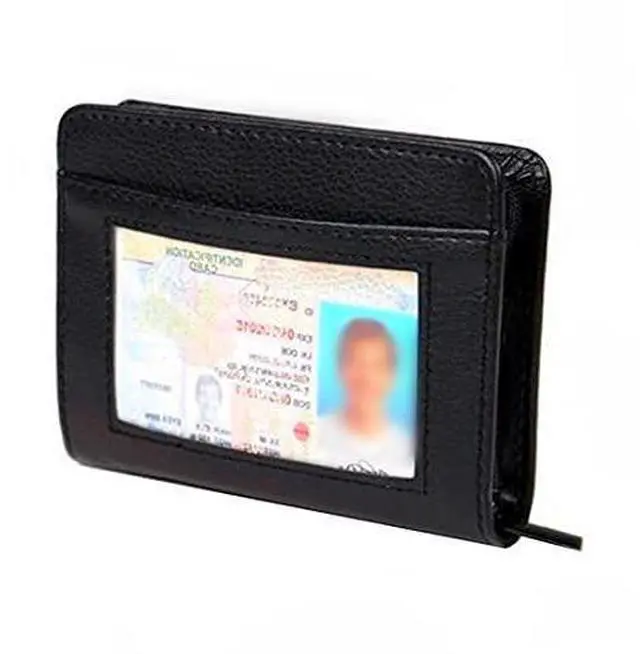 Main image of Men's Zipper Wallet 36 Slots RFID Blocking Card Holder