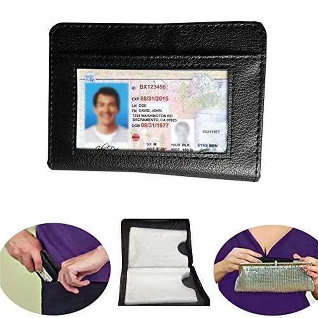 Alt view image 4 of 7 - Men's Zipper Wallet 36 Slots RFID Blocking Card Holder