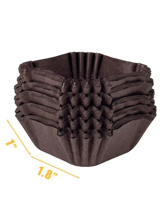 Alt view image 6 of 7 - Square Cupcake Liners, 500 Count, Coffee,Standard Size