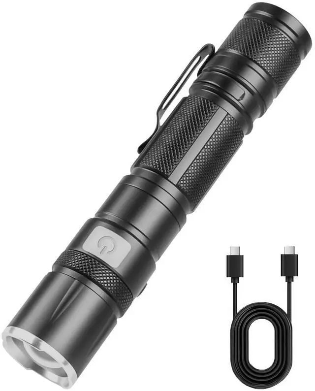 Main image of LED Flashlight Rechargeable, Pocket Small Bright Flashlights 5Modes