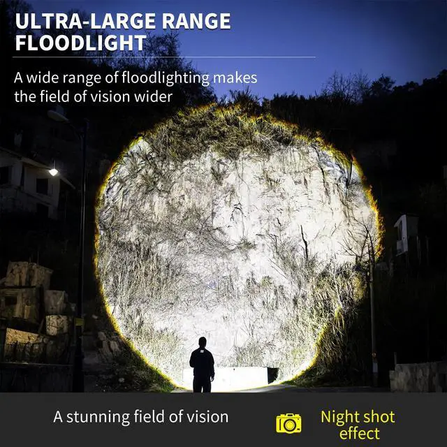 Alt view image 2 of 7 - LED Flashlight Rechargeable, Pocket Small Bright Flashlights 5Modes