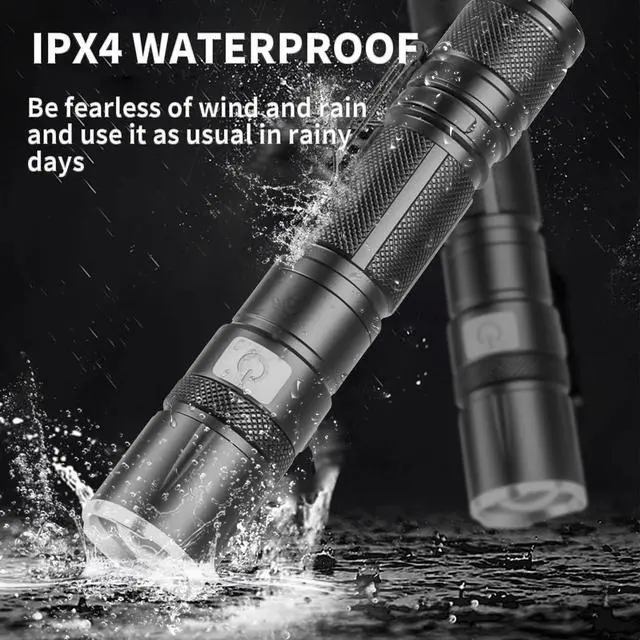 Alt view image 5 of 7 - LED Flashlight Rechargeable, Pocket Small Bright Flashlights 5Modes