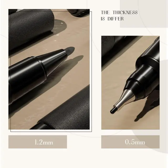 Alt view image 3 of 7 - 12 Count Black Dual Tip Waterproof Permanent Marker Pens Bulk