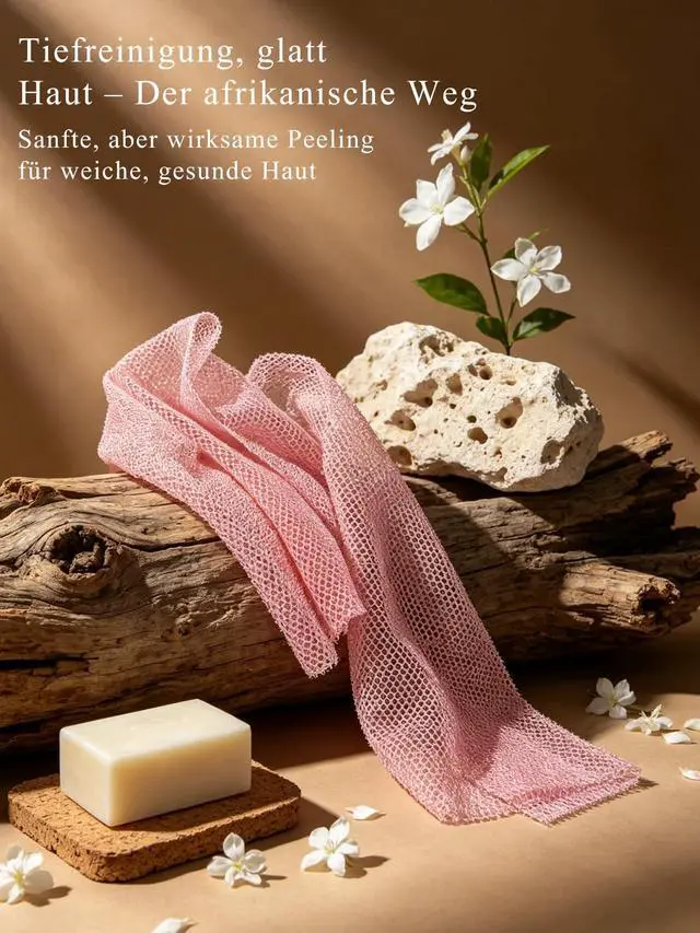 Alt view image 4 of 7 - 4 Pack African Net Sponge, African Exfoliating Net for Body