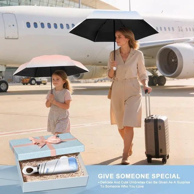 Alt view image 7 of 7 - UV Umbrella UPF 50+, Mini Sun Umbrella for Walking Foldable Travel