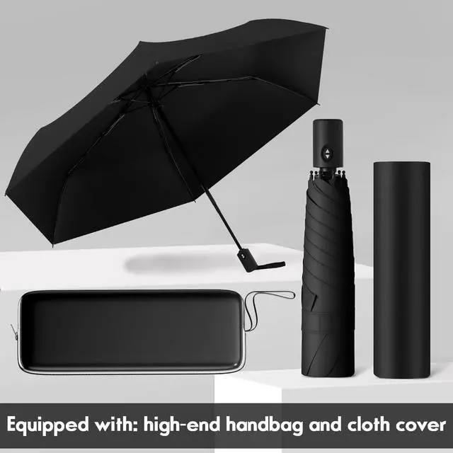 Alt view image 7 of 7 - Compact Travel Umbrella - Mini Umbrella for Purse, Backpack & Travel, Auto Open Close