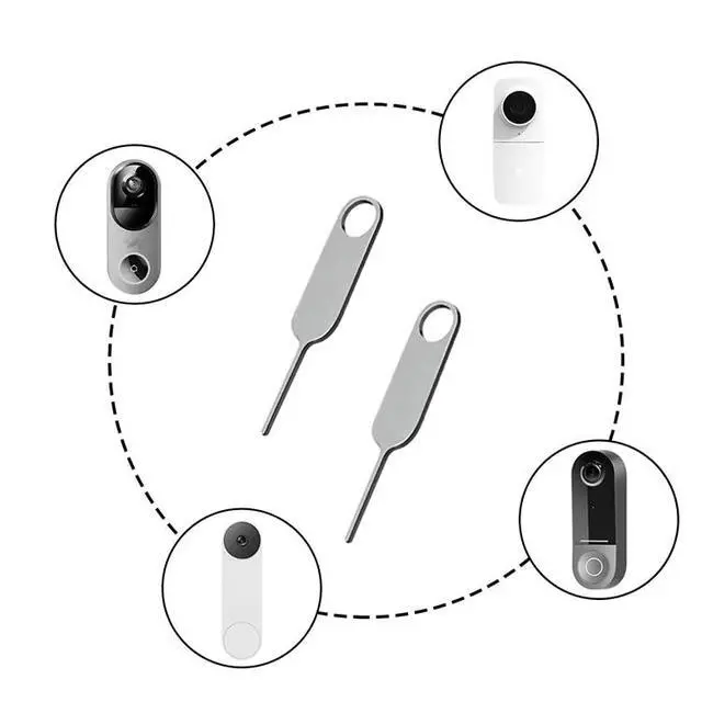 Alt view image 4 of 5 - 4PCS Doorbell Key Tool Kit Ring Doorbell Screwdriver & Opening Pin for Nest, Google Nest, Arlo, and Eufy Doorbells Easy Mount Removal & Battery Replacement Security Key Set