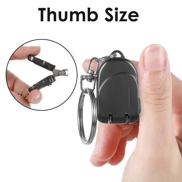 Alt view image 4 of 7 - Portable Mini Nail Clippers, Travel Nail Clippers, Metal Folding Small Fingernail Trimmers, Black Stainless Steel Toenail Clipper Keychain Accessories, Travel Size