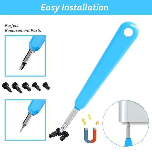 Alt view image 5 of 6 - Ring Doorbell Screws Replacement, Blue Double-Ended T6 T15 Screwdriver with 20Pcs/5Set Security Screws - Battery Change & WiFi Setup for Video Doorbell Camera Replacement Kits