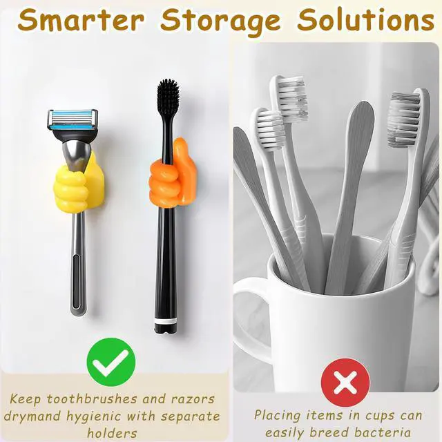 Alt view image 3 of 7 - 12-Pack Silicone Thumb Cable Clips, Fun Cord Holders & Wall Hooks for Desk, Car, or Home Multi-Purpose Wire Organizer, Key & Charger Management Solution