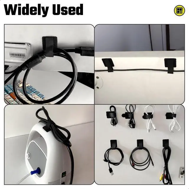 Alt view image 6 of 7 - Cord Organizer for Desk, Under Desk Wire Management, 30 PCS