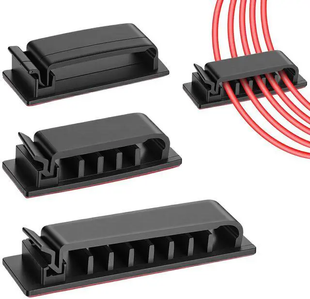 Main image of 14Pcs Self Adhesive Cable Clips, Cord Organizers Wire Clips