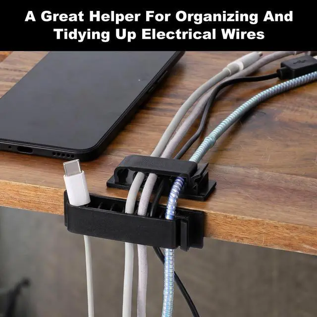 Alt view image 7 of 7 - 14Pcs Self Adhesive Cable Clips, Cord Organizers Wire Clips