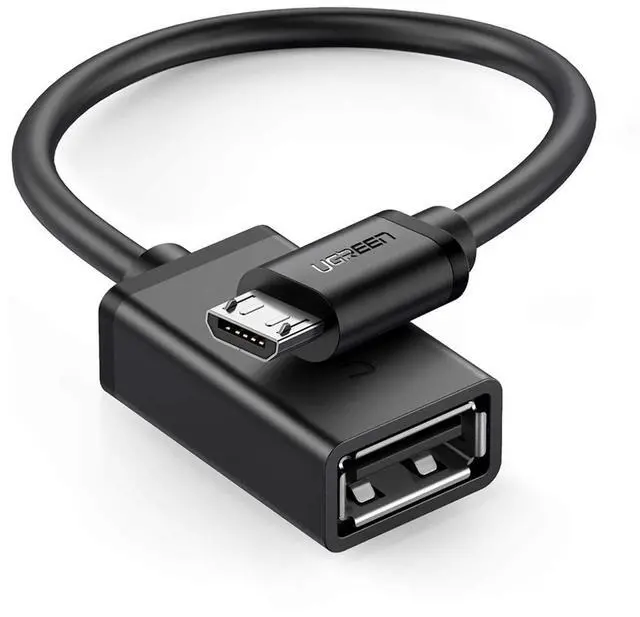 Main image of Micro USB 2.0 OTG Cable On The Go Adapter Male Micro USB to Female USB Compatible with Samsung Phone S7 S6 Edge S4 S3 LG G4 Controller Android Windows Smartphone Tablets 4 Inch Black