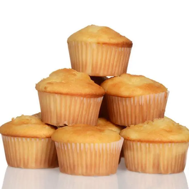 Alt view image 3 of 7 - Standard Natural Cupcake Liners 500 Count, No Smell, Grease-Proof Paper Muffin Liners, Food-grade Baking Cups for Cupcakes, Muffins, Nuts