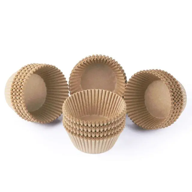 Alt view image 5 of 7 - Standard Natural Cupcake Liners 500 Count, No Smell, Grease-Proof Paper Muffin Liners, Food-grade Baking Cups for Cupcakes, Muffins, Nuts