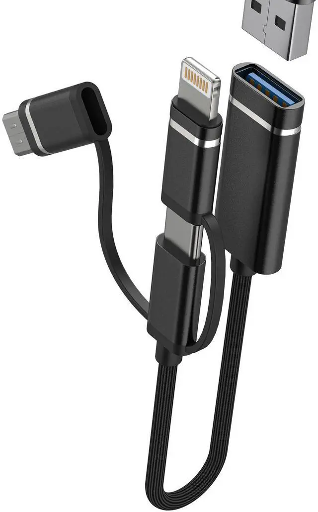 Main image of USB C Lightning USB Male to OTG 3.0 Female Adapter(3 in 1) Cable for iPhone 16 15 14 Pro max Flash Drive Type C MacBook for iPad Connector Laptop Computer Data Transfer Compatible for Samsung