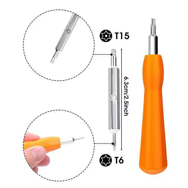 Alt view image 3 of 5 - Ring Doorbell Screwdriver Replacement & Charger Charging Cable Cord, Fit Video Doorbell, Video Doorbell 2 3 and Pro & Elite Ring Doorbell Security Screw (Orange)