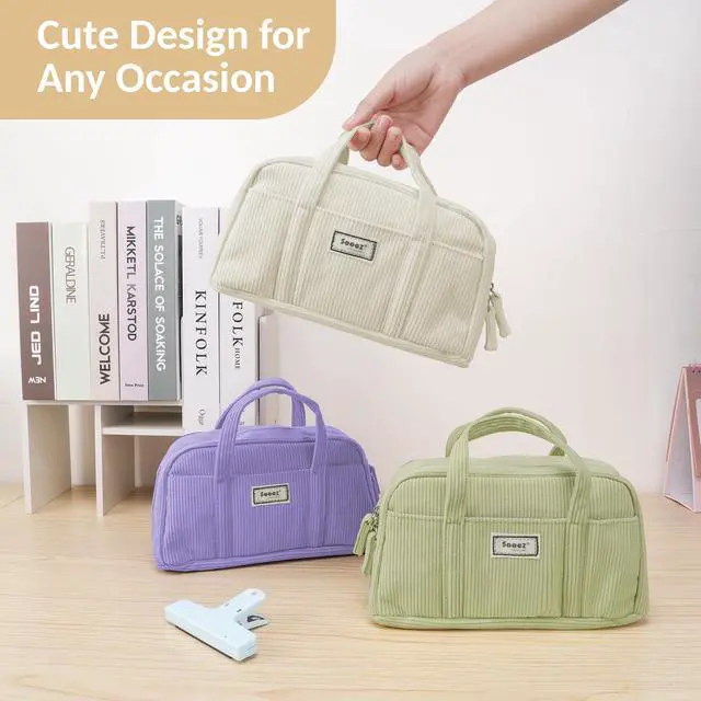 Alt view image 7 of 7 - Large Pencil Case Pouch, Extra Big Pencil Bag with 5 Compartments