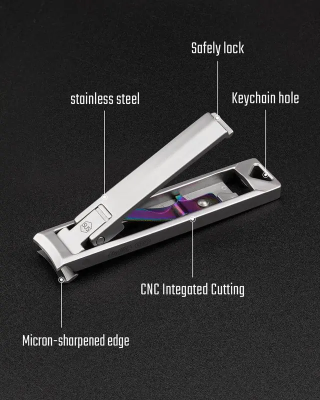 Alt view image 7 of 7 - KN02 Foldable Keychain Nail Clippers Cutter