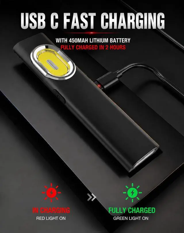 Alt view image 7 of 7 - Pocket EDC Flashlight, 600 Lumens Ultra-Slim 8mm LED Flashlight