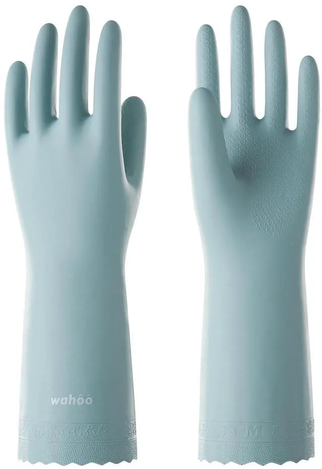 Main image of Cleaning Gloves with Cotton Flocked Liner, Surf Spray, Medium