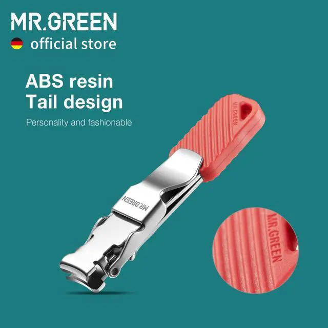 Alt view image 5 of 7 - Compact Nail Clippers Foldable Nail Cutters Manicure Tools Portable Fingernail Clipper with Key Chain Nail Scissors (Red)