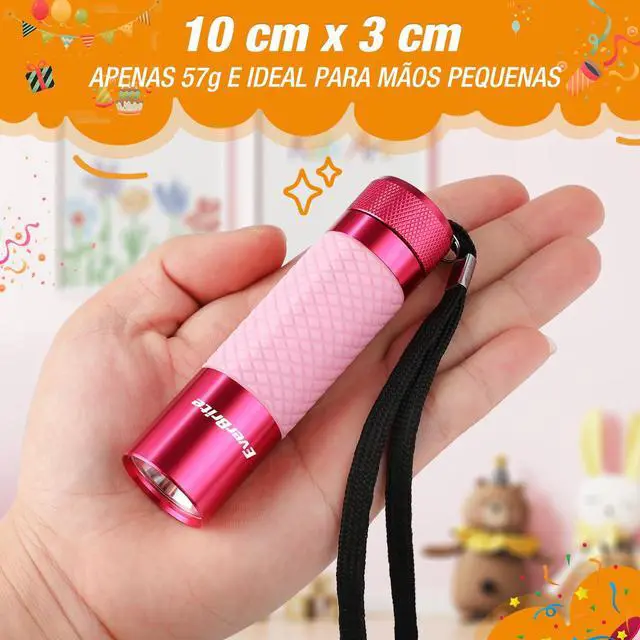 Alt view image 3 of 7 - 3-Pack Mini Flashlights, Glow in Dark Flashlights