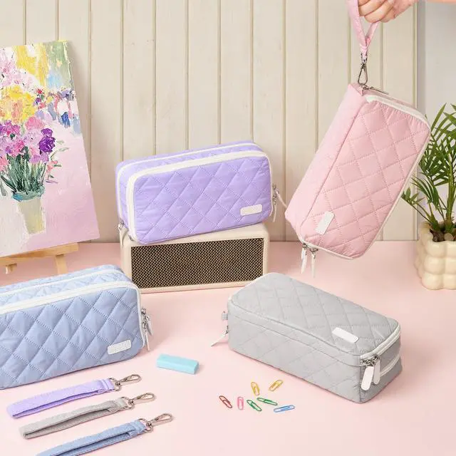 Alt view image 7 of 7 - Large Pencil Case Pouch, Extra Big Pencil Bag with 8 Compartments