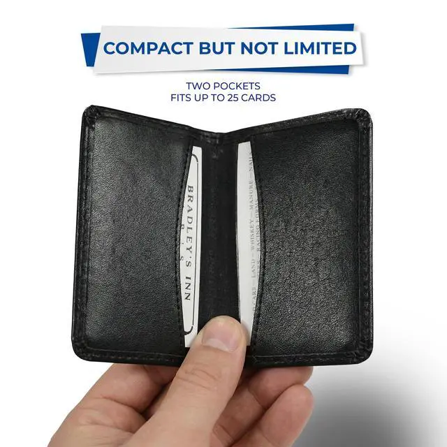 Alt view image 3 of 5 - 81220 Regal Leather Business Card Holder, Case Holds 25 Business, Black