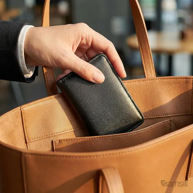 Alt view image 4 of 5 - 81220 Regal Leather Business Card Holder, Case Holds 25 Business, Black