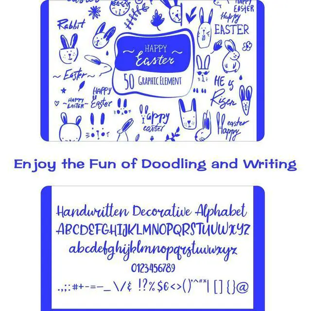 Alt view image 4 of 7 - Permanent Markers, 30 Pack Blue Permanent Marker set,Fine Point, Works on Plastic,Wood,Stone,Metal and Glass for Doodling, Marking