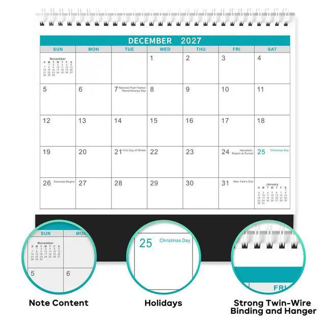 Alt view image 3 of 7 - Desk Calendar 2027, 2027 Desk Calendar, 10" x 8.3" Calendar Desk