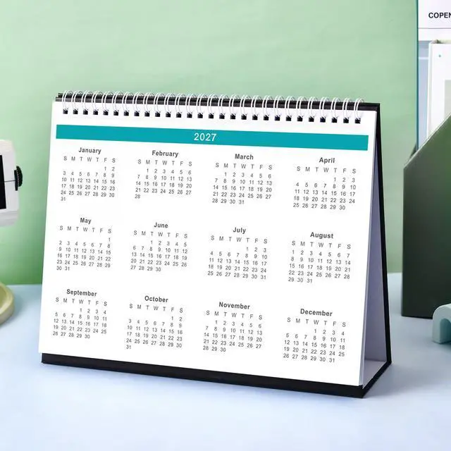 Alt view image 7 of 7 - Desk Calendar 2027, 2027 Desk Calendar, 10" x 8.3" Calendar Desk