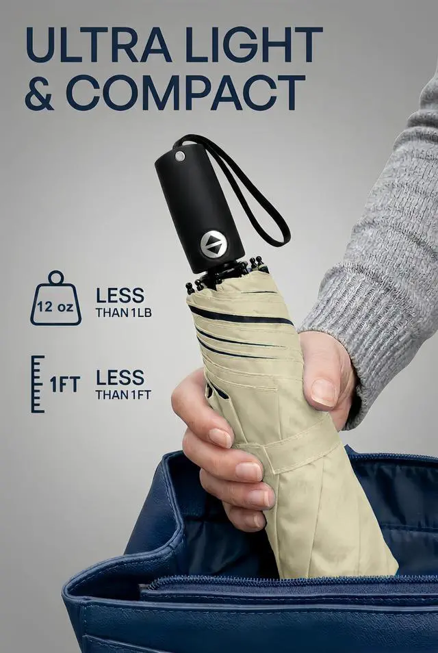 Alt view image 3 of 6 - Travel Compact Windprooof umbrella for Sun & Rain,UV protection
