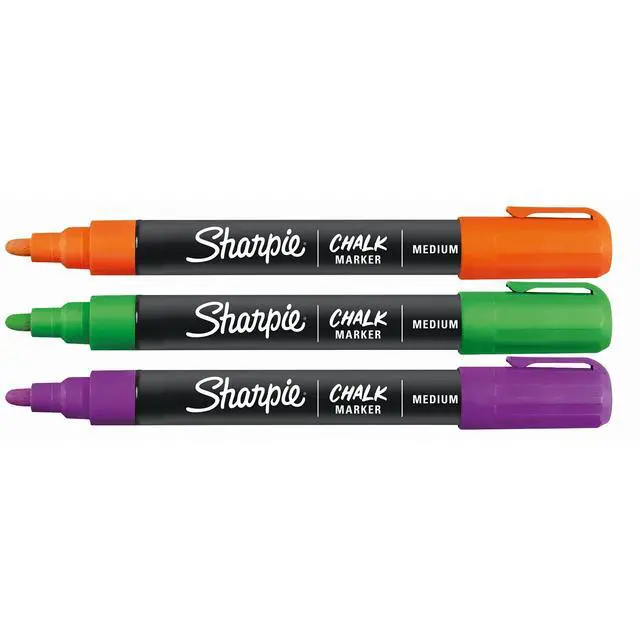 Alt view image 3 of 7 - Chalk Markers, Wet Erase Markers, Assorted Colors, 3 Count