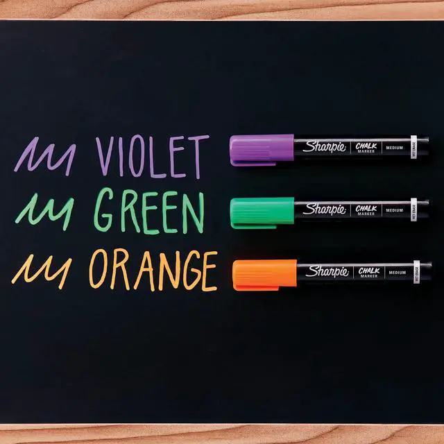 Alt view image 4 of 7 - Chalk Markers, Wet Erase Markers, Assorted Colors, 3 Count