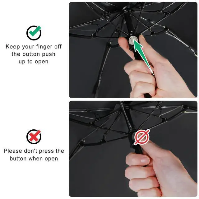 Alt view image 7 of 7 - UPF 50+ UV Protection Umbrella Mini Travel Umbrella for Purse Compact