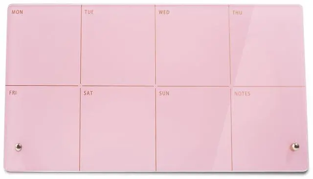 Main image of Desktop Acrylic Weekly Planner Whiteboard with Stand,12"X6"-Small,Dry Erase Weekly Planner for Desk,Acrylic Desk Calendar Dry Erase,Pink Dry Erase Board for Office Home School-ZMZL-P-1530